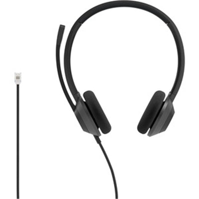Cisco Headset 322 Wired Dual On-Ear Carbon Black RJ9 Cisco Headset 322 Wired Dual On-Ear Carbon Black RJ9